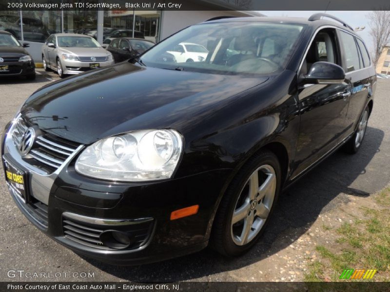 Black Uni / Art Grey 2009 Volkswagen Jetta TDI SportWagen