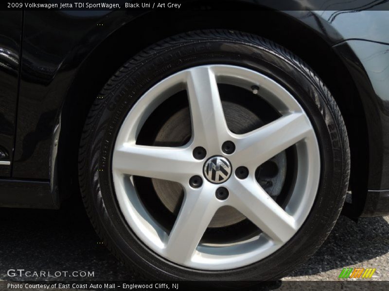 Black Uni / Art Grey 2009 Volkswagen Jetta TDI SportWagen