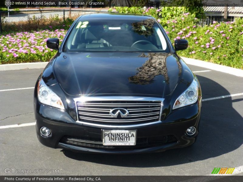 Black Obsidian / Graphite 2012 Infiniti M Hybrid Sedan