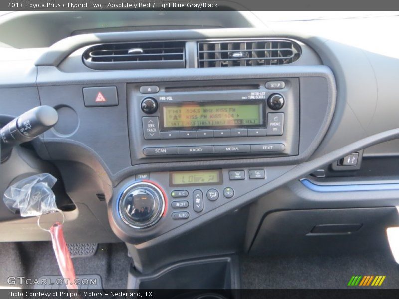 Controls of 2013 Prius c Hybrid Two