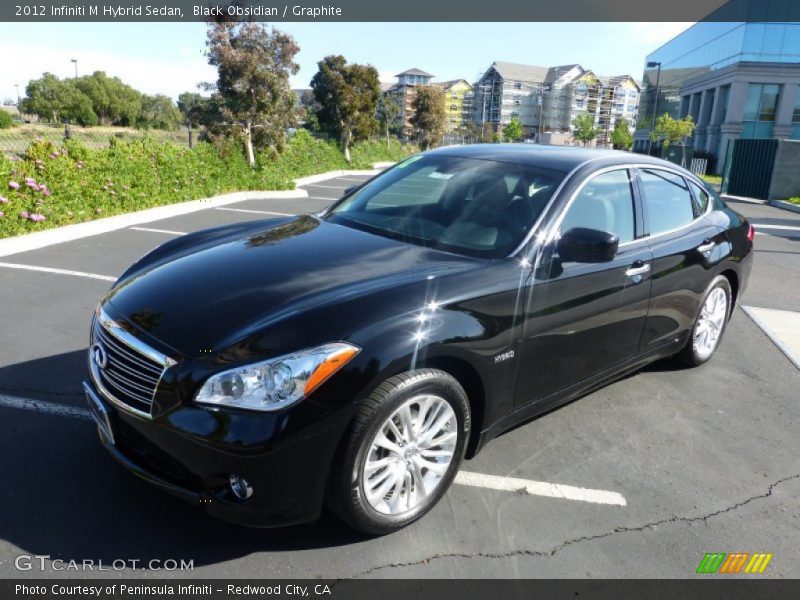 Black Obsidian / Graphite 2012 Infiniti M Hybrid Sedan