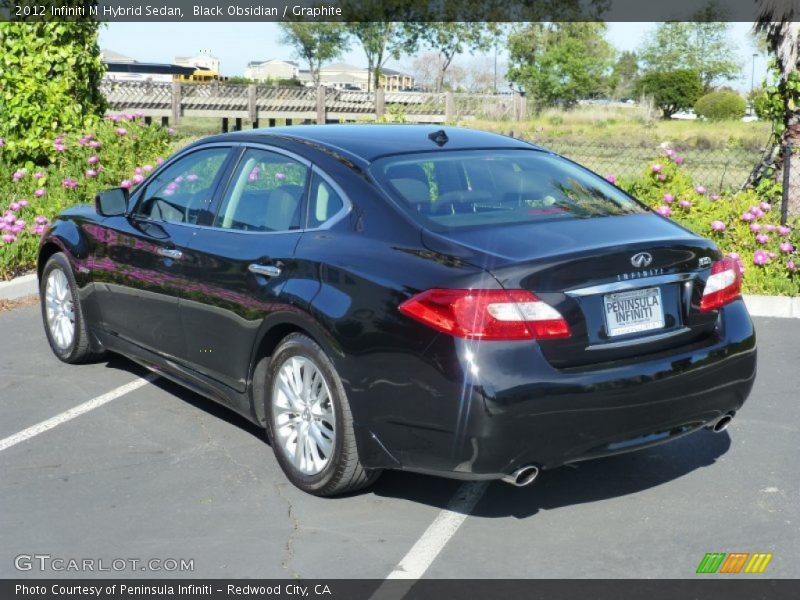 Black Obsidian / Graphite 2012 Infiniti M Hybrid Sedan