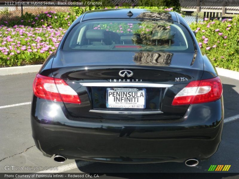 Black Obsidian / Graphite 2012 Infiniti M Hybrid Sedan