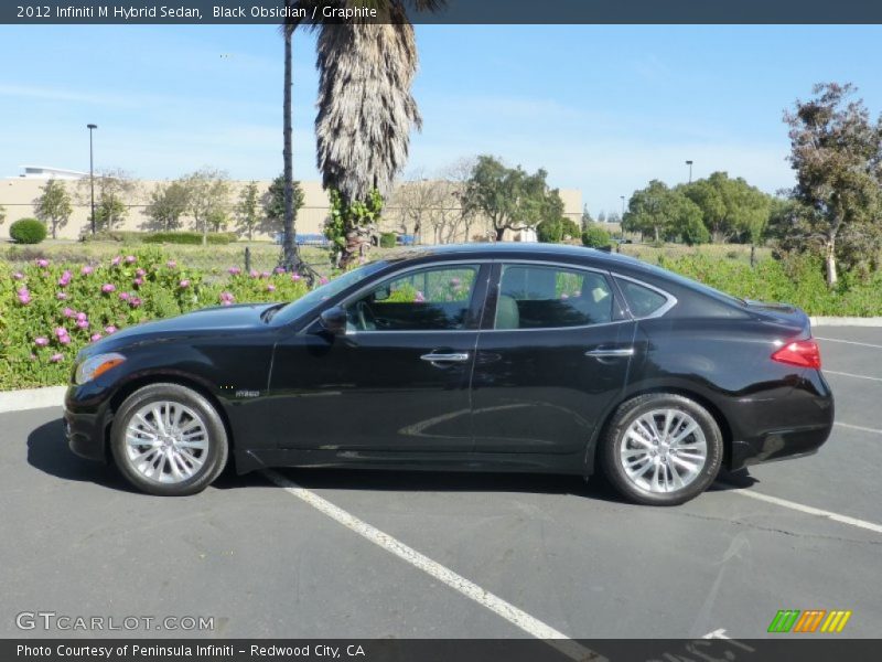 Black Obsidian / Graphite 2012 Infiniti M Hybrid Sedan