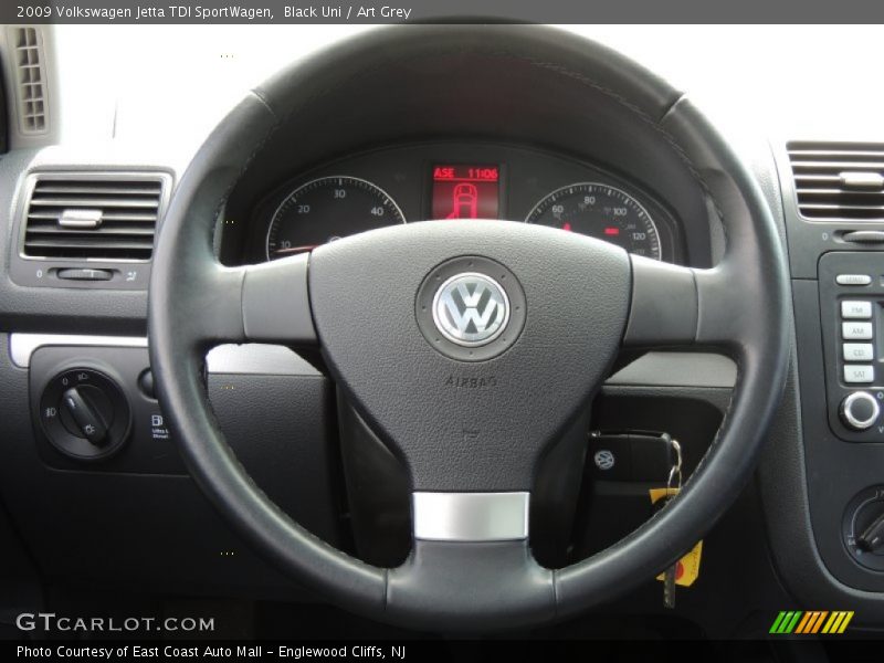 Black Uni / Art Grey 2009 Volkswagen Jetta TDI SportWagen