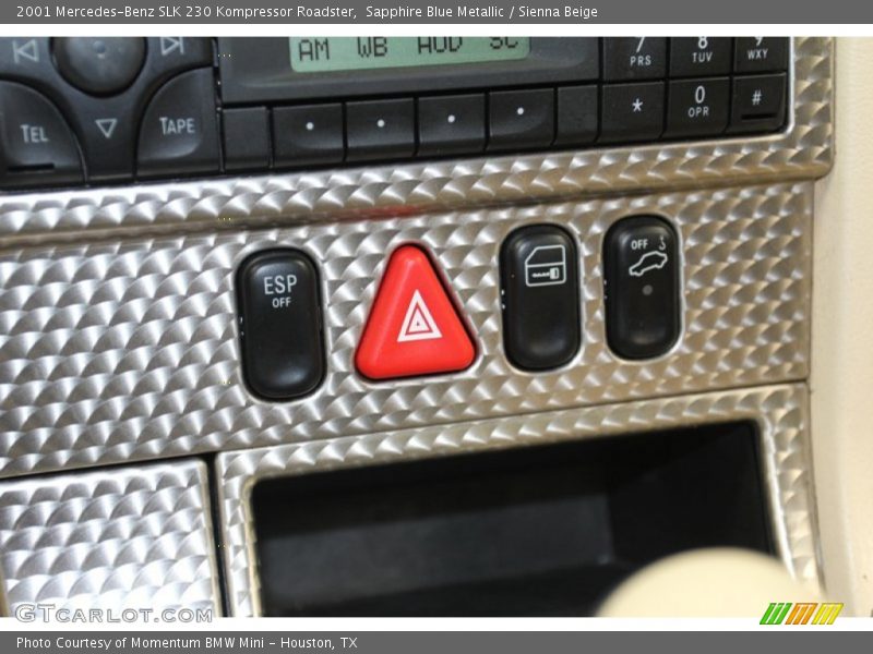 Controls of 2001 SLK 230 Kompressor Roadster