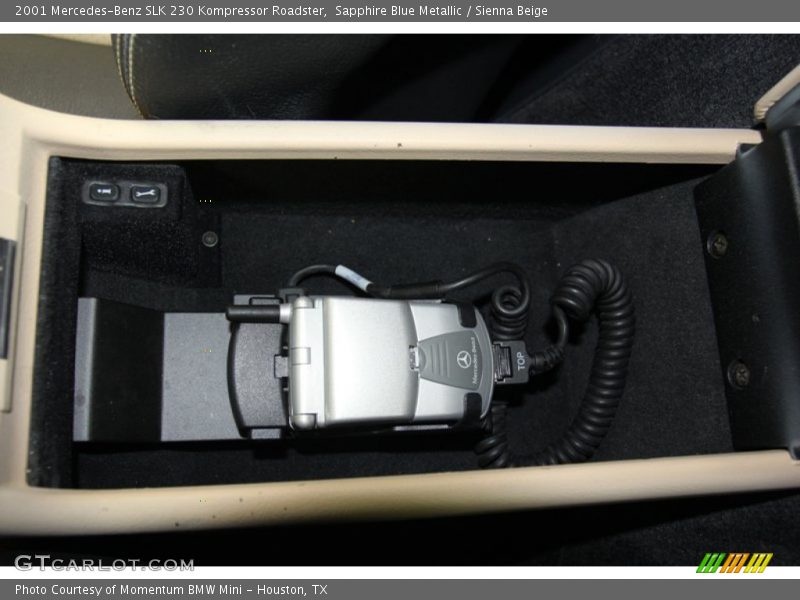 Sapphire Blue Metallic / Sienna Beige 2001 Mercedes-Benz SLK 230 Kompressor Roadster
