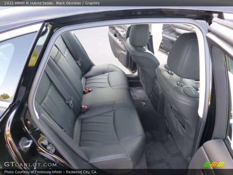 Rear Seat of 2012 M Hybrid Sedan