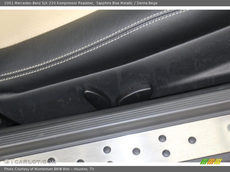 Sapphire Blue Metallic / Sienna Beige 2001 Mercedes-Benz SLK 230 Kompressor Roadster