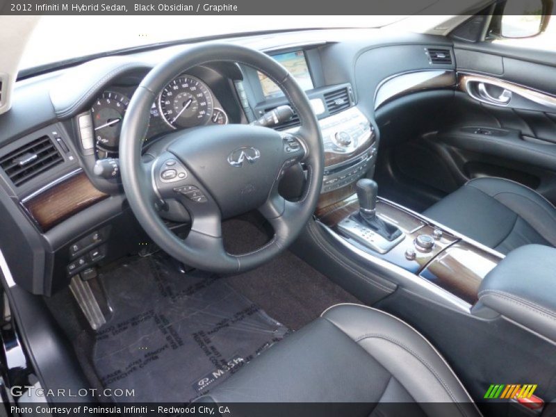 Graphite Interior - 2012 M Hybrid Sedan 