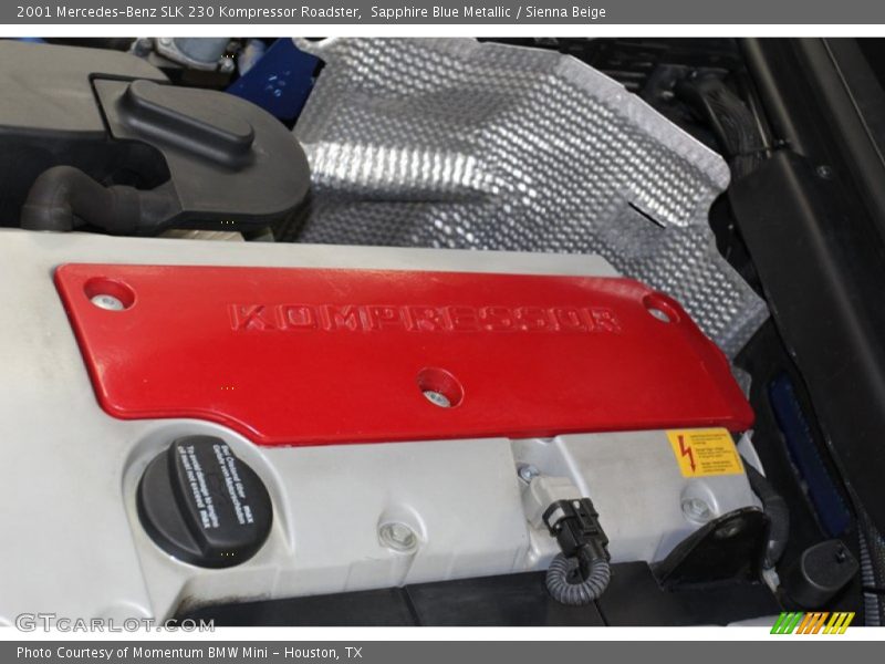 Sapphire Blue Metallic / Sienna Beige 2001 Mercedes-Benz SLK 230 Kompressor Roadster