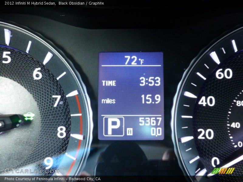 Black Obsidian / Graphite 2012 Infiniti M Hybrid Sedan