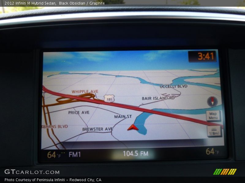 Navigation of 2012 M Hybrid Sedan