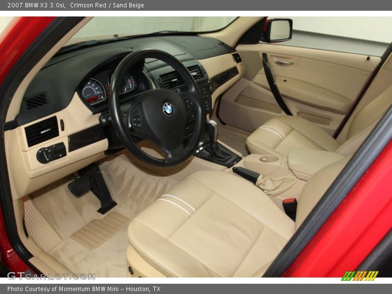 Sand Beige Interior - 2007 X3 3.0si 