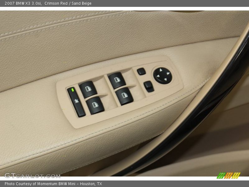 Crimson Red / Sand Beige 2007 BMW X3 3.0si