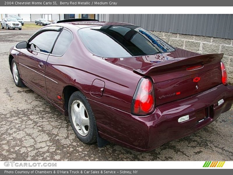 Berry Red Metallic / Medium Gray 2004 Chevrolet Monte Carlo SS