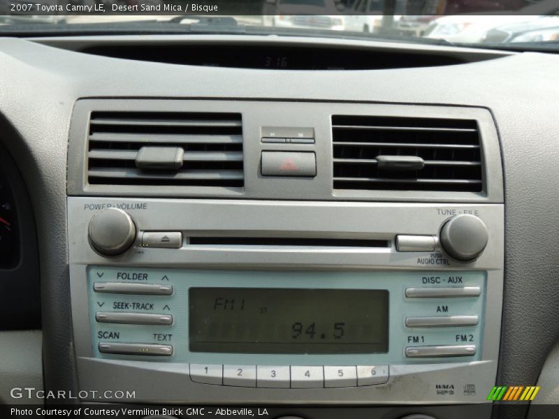 Audio System of 2007 Camry LE
