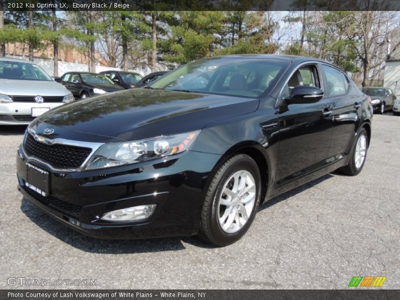 Ebony Black / Beige 2012 Kia Optima LX