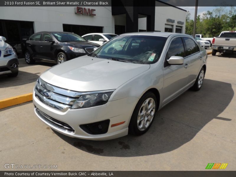 Brilliant Silver Metallic / Charcoal Black 2010 Ford Fusion SE