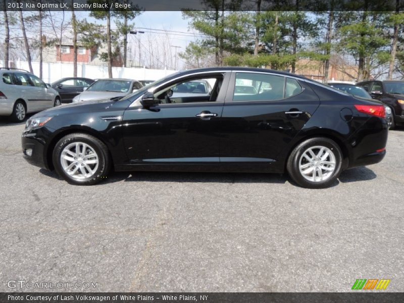 Ebony Black / Beige 2012 Kia Optima LX