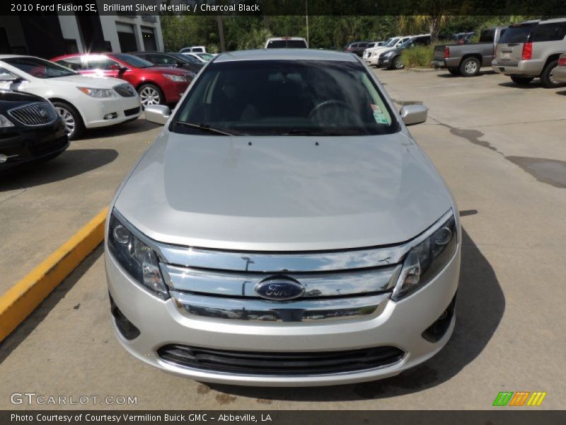 Brilliant Silver Metallic / Charcoal Black 2010 Ford Fusion SE