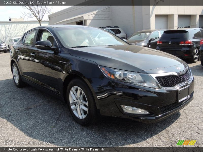 Ebony Black / Beige 2012 Kia Optima LX