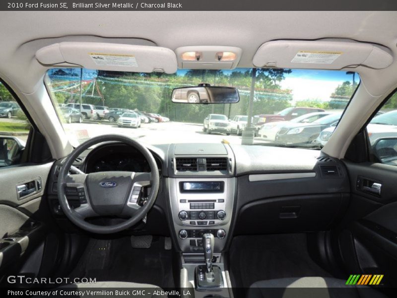 Brilliant Silver Metallic / Charcoal Black 2010 Ford Fusion SE