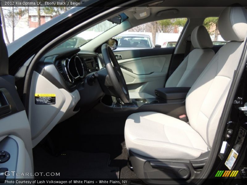 Ebony Black / Beige 2012 Kia Optima LX