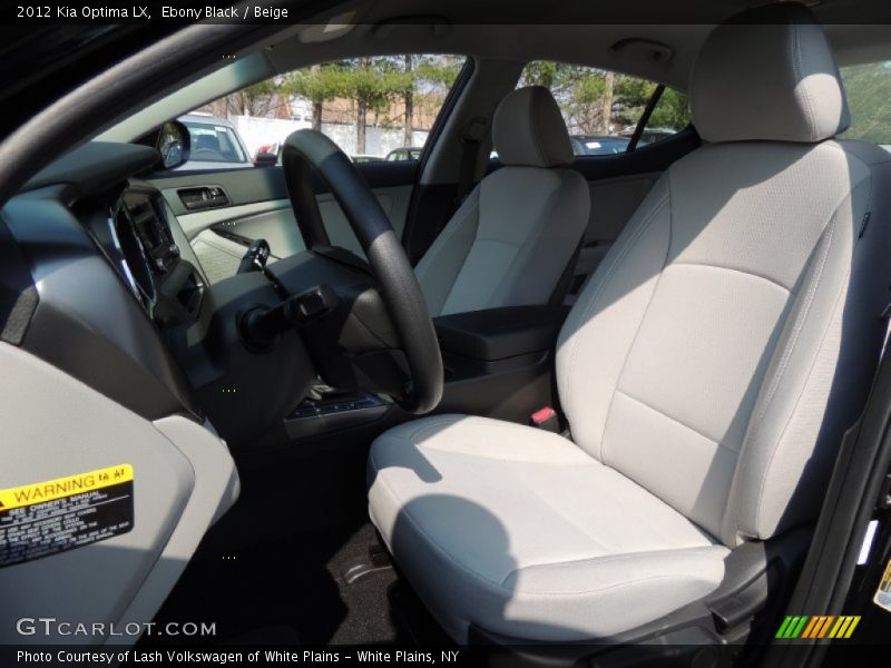 Ebony Black / Beige 2012 Kia Optima LX