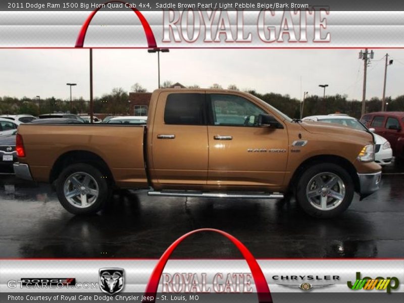 Saddle Brown Pearl / Light Pebble Beige/Bark Brown 2011 Dodge Ram 1500 Big Horn Quad Cab 4x4