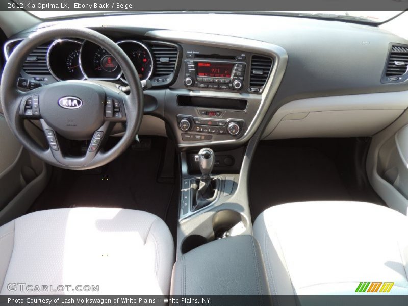 Ebony Black / Beige 2012 Kia Optima LX