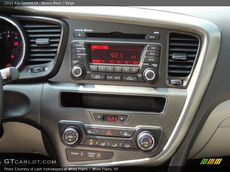 Ebony Black / Beige 2012 Kia Optima LX