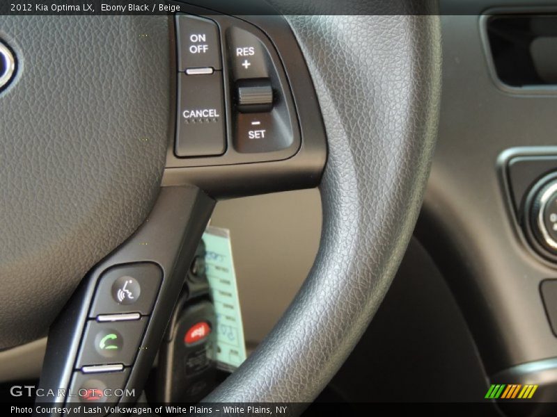 Ebony Black / Beige 2012 Kia Optima LX