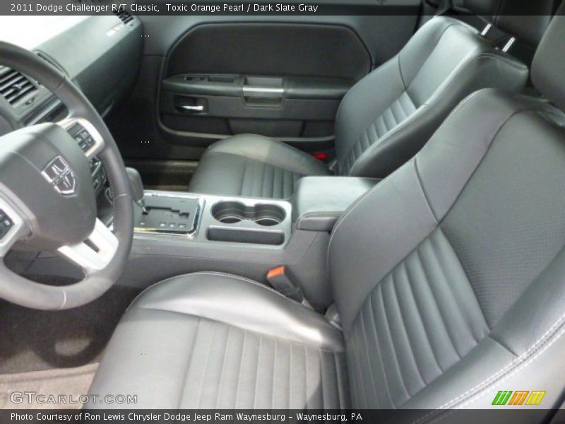 Toxic Orange Pearl / Dark Slate Gray 2011 Dodge Challenger R/T Classic