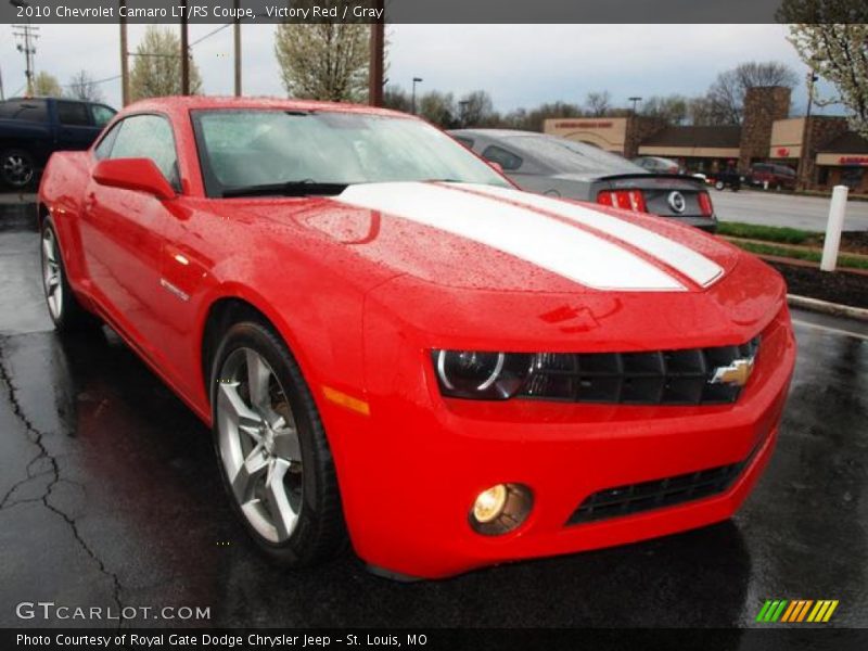 Victory Red / Gray 2010 Chevrolet Camaro LT/RS Coupe