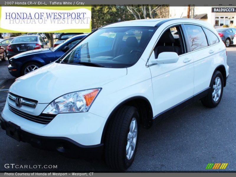 Taffeta White / Gray 2007 Honda CR-V EX-L