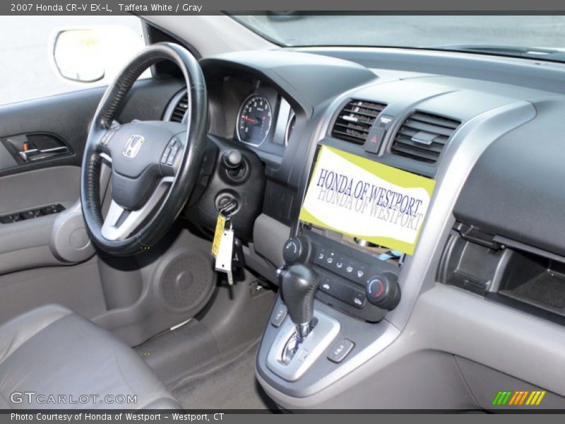 Taffeta White / Gray 2007 Honda CR-V EX-L