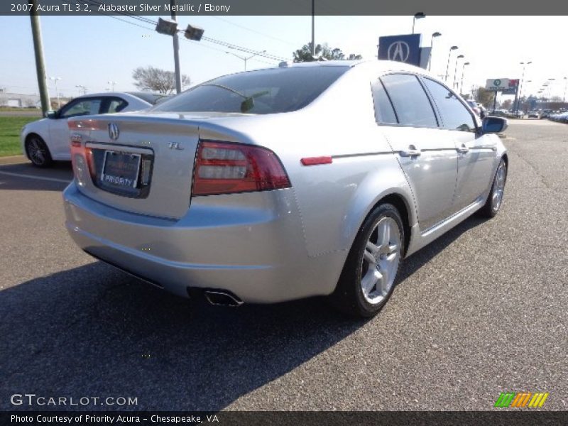 Alabaster Silver Metallic / Ebony 2007 Acura TL 3.2