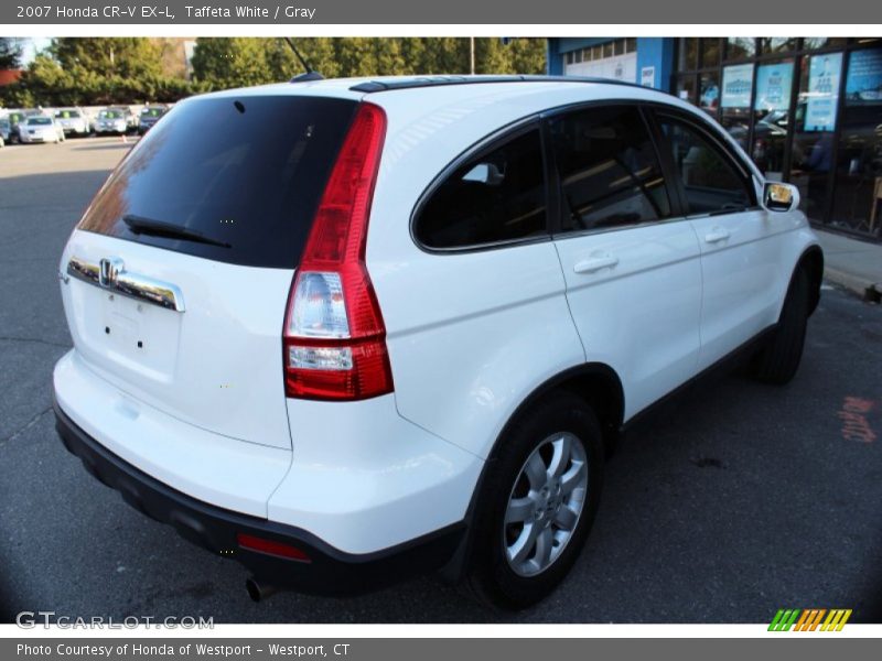 Taffeta White / Gray 2007 Honda CR-V EX-L