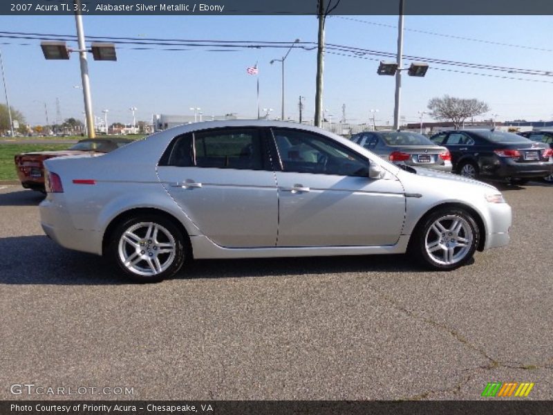 Alabaster Silver Metallic / Ebony 2007 Acura TL 3.2