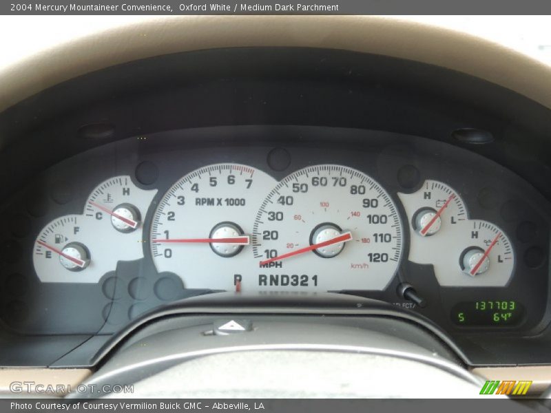 Oxford White / Medium Dark Parchment 2004 Mercury Mountaineer Convenience