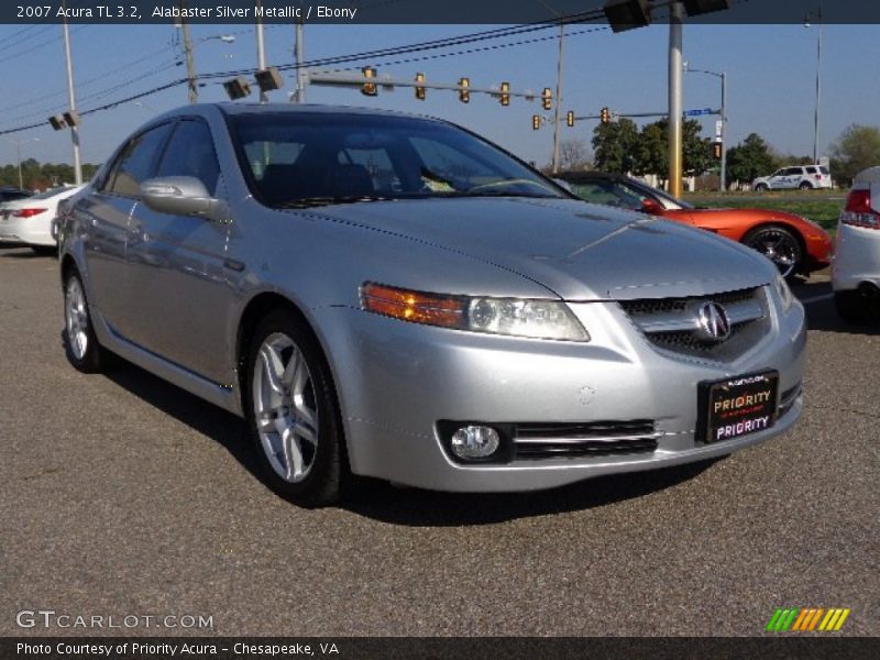 Alabaster Silver Metallic / Ebony 2007 Acura TL 3.2
