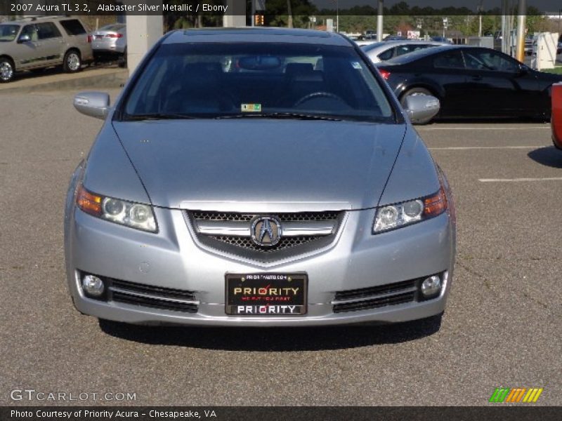 Alabaster Silver Metallic / Ebony 2007 Acura TL 3.2