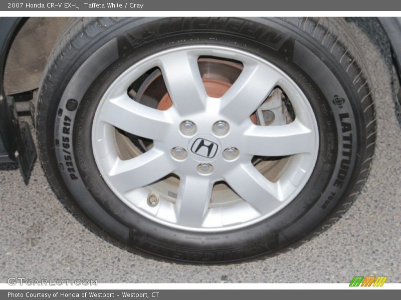 Taffeta White / Gray 2007 Honda CR-V EX-L
