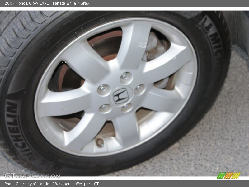 Taffeta White / Gray 2007 Honda CR-V EX-L