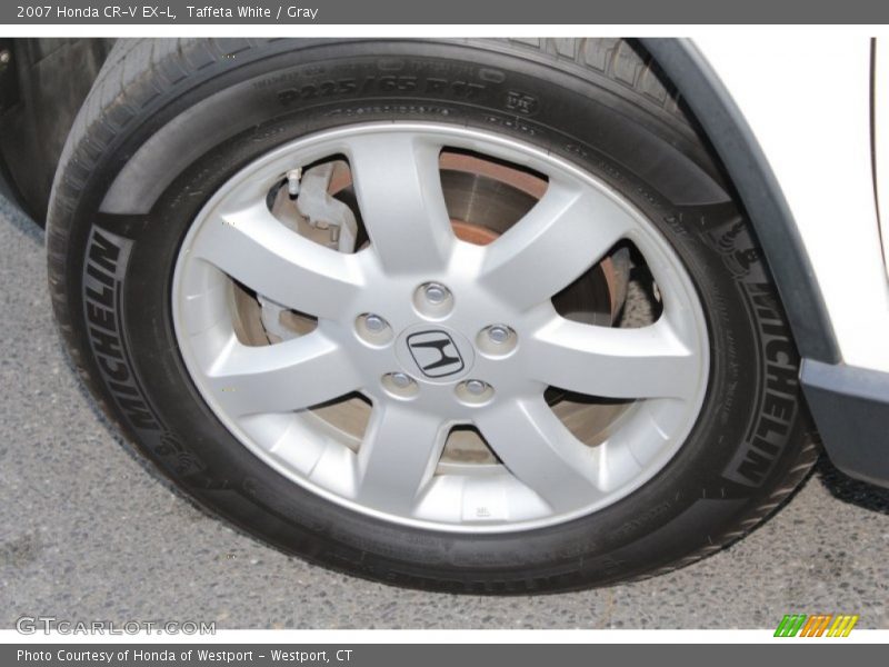 Taffeta White / Gray 2007 Honda CR-V EX-L