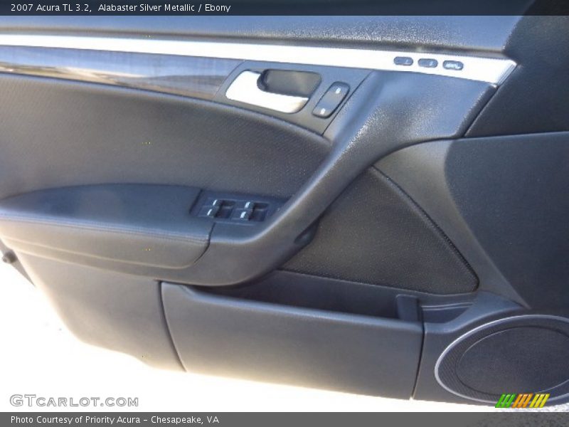 Alabaster Silver Metallic / Ebony 2007 Acura TL 3.2
