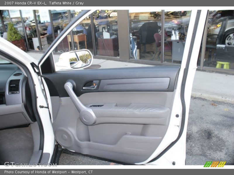Taffeta White / Gray 2007 Honda CR-V EX-L