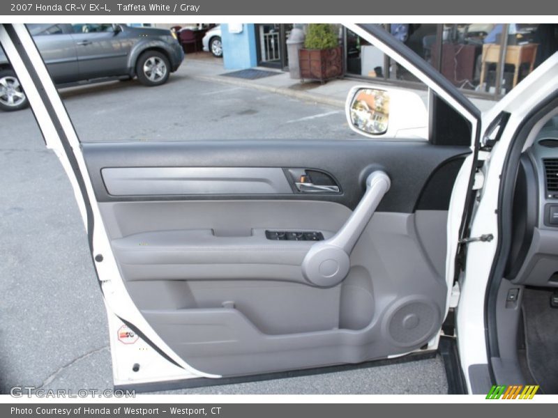 Taffeta White / Gray 2007 Honda CR-V EX-L