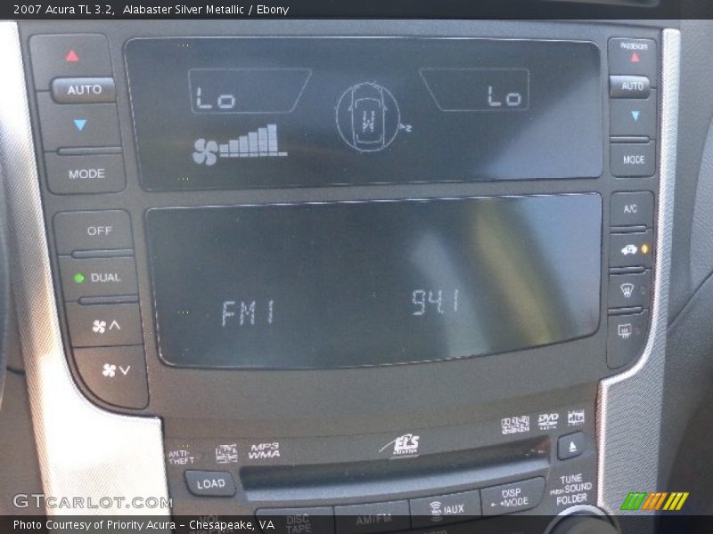 Alabaster Silver Metallic / Ebony 2007 Acura TL 3.2